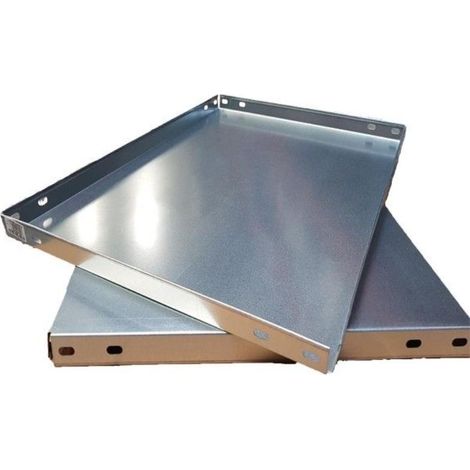 FPLUS bandeja estant.galv. 50x40 , Bandeja clasica galvanizada ranurada.
