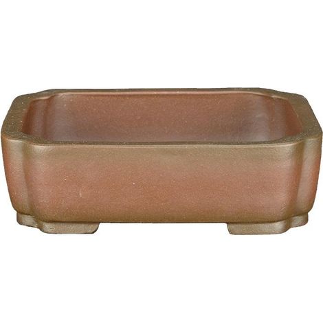 Vaso per bonsai rettangolare in gres 15x11,5x3,5 cm - SM149