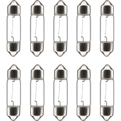 10x Ampoule navette 6V 3W 8x31mm SV7 universelle bricolage éclairage lumière