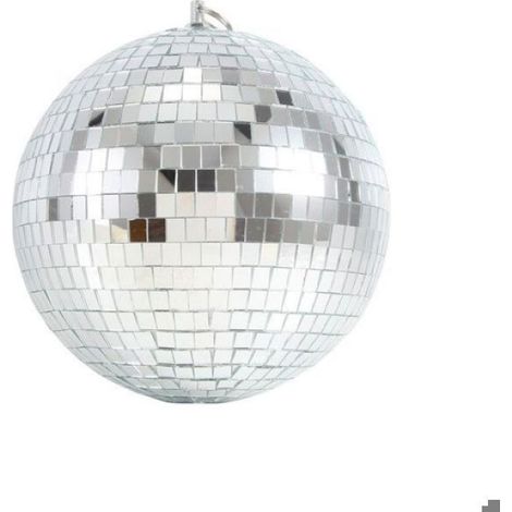 Effet D'éClairage de ScèNe Coloré 8 Pouces 20 Cm Boule de Paillettes Miroir Disco LéGer Argent DéCor de FêTe de NoëL (1/5)