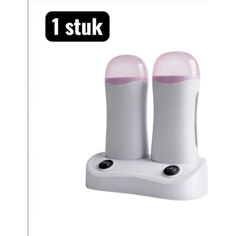 Chauffe-cire professionnel double pot – Appareil d'épilation à cire avec contrôle précis de température – Compatible cire dure et bandes – Pour maison et salon (1/5)