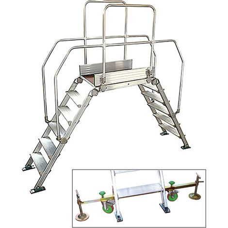 Piattaforma mobile 7 gradini - Alt. massima lavoro 3.54m - DIVA6/90R-AL