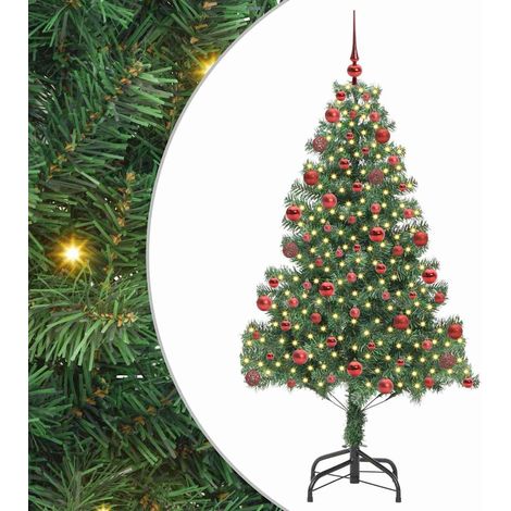 Árbol de Navidad con 300 LED con soporte Verde 180 cm PVC vidaXL