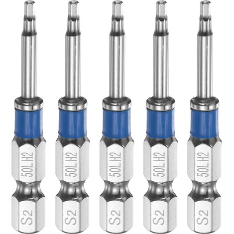 Embouts Tournevis Hex Impact 2mm (H2) 50mm 1/4" Acier S2 (1/5)