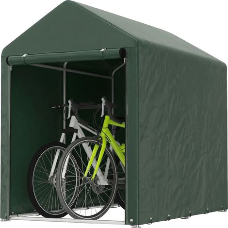 Tienda de jardín, impermeable, construcción metálica duradera, verde (1/5)