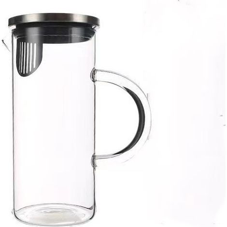 Carafe Eau en Verre Avec Filtre Infusion Amovible - 1 Litre (1/5)