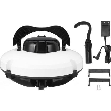 Aspirateur robot de piscine sans fil, nettoyeur automatique pour piscine, robot de nettoyage 100-240V, blanc, UE (1/5)