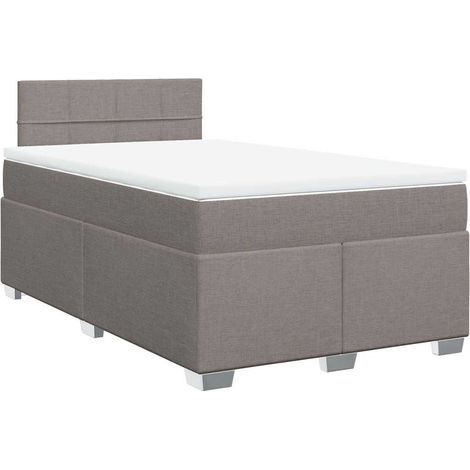 Maison Exclusive - Boxspringbett mit Matratze Taupe 120x190 cm St