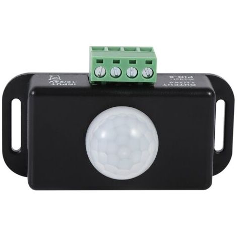 Commutateur de Capteur de Mouvement à LED, Commutateur de Détecteur de Mouvement Infrarouge PIR de Sécurité Corporelle DC 12V/24V pour Bande Lumineuse LED (1/5)