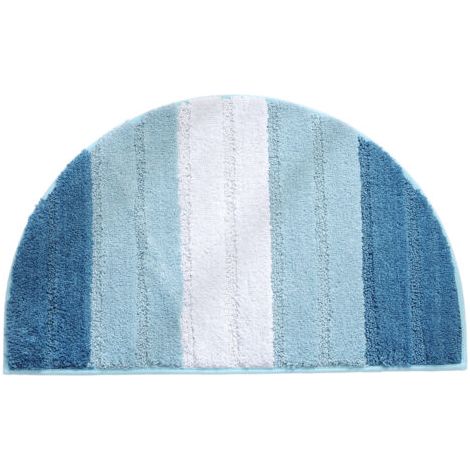Tapis de porte semi-circulaire, tapis de bain doux et absorbant, antidérapant