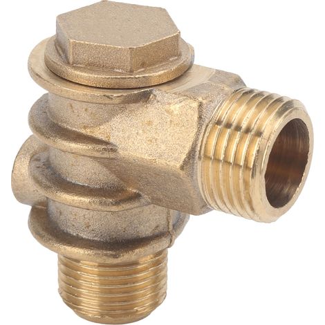 Clapet anti-retour laiton 1 voie pour compresseur d'air fileté 1/2x3/4-16x10 (1/5)