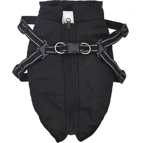 Manteau pour chiens avec harnais imperméable réfléchissant L40 CFW96229 (1/5)