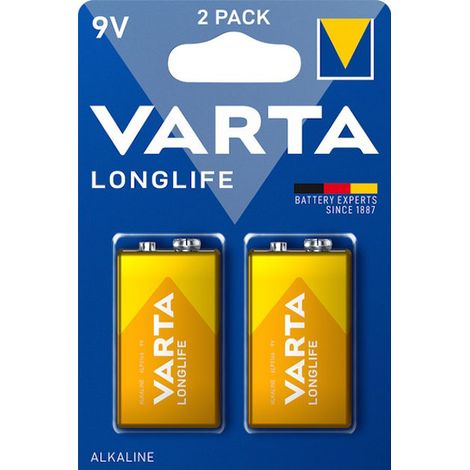Piles Varta 9v Extra Longlife (x2) Longue Durée, Puissance Fiable - Varta