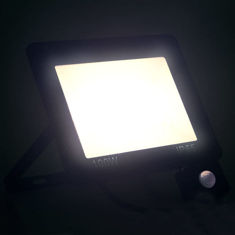 vidaXL Foco LED con sensor 100 W blanco frío (1/2)