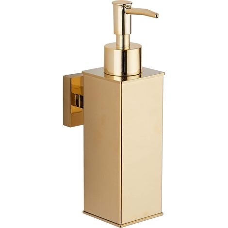 (doré) Distributeur de Savon Mural en Acier Inoxydable 304 pour décoration d'intérieur (1/5)