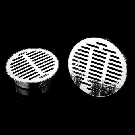 Siphon de sol en acier inoxydable, couvercle de siphon de sol (orifice plat de 110 mm), siphon de sol pour sous-sol, usage intérieur et extérieur (110 mm) 110 mm (1/5)