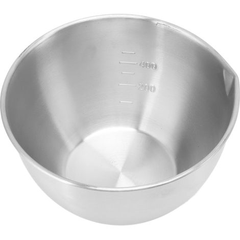 Bol mélangeur en acier inoxydable 304 épais, compatible réfrigérateur et lave-vaisselle, avec graduation, idéal pour les salades, les fruits et la pâtisserie (type C).