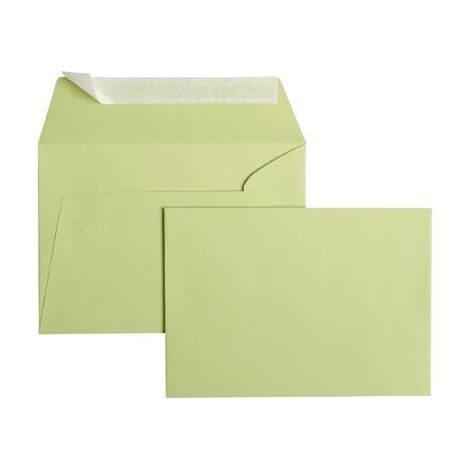 Enveloppes C6 - Clairefontaine - Pollen - 120g - Vert bourgeon - Paquet de 20