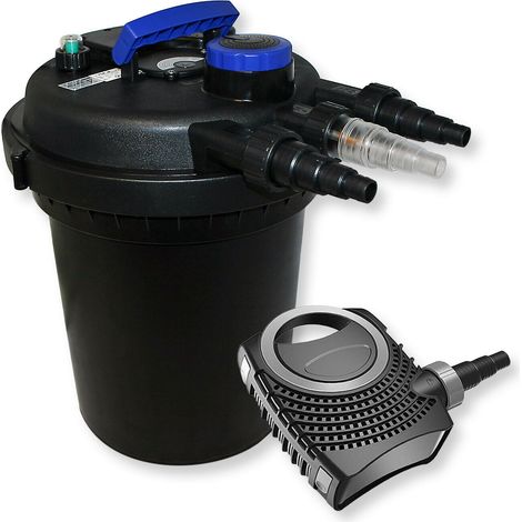 Kit de filtration bassin à pression 6000 litres stérilisateur uvc 11 watts pompe
