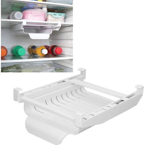 Support de rangement pour réfrigérateur, support de rangement pour sacs de conservation des aliments, support de rangement rétractable pour la maison (1/5)