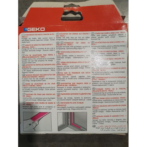 GEKO 940009 I-PROFIL CALFEUTRAGE PORTES ET FENÊTRES AUTOADHÉSIF PEUT ÊTRE DÉCOUPÉ À LA TAILLE SOUHAITÉE MARRON 6 X 9 X 3 MM (1/2)