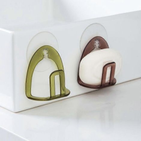 Organisateur pour accessoires de savon, rangement pour la maison, égouttoir à tasses, support à ventouses pour évier, éponge à récurer pour la cuisine et la salle de bain, vaisselle (1/2)