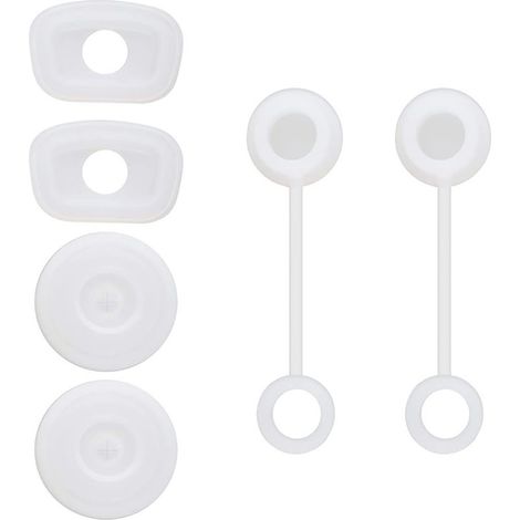 Couvercle anti-fuite en silicone pour pailles, bouchon rond pour tasses et bouteilles, accessoires étanches (1/5)