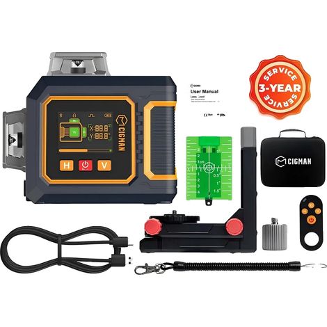 Niveau Laser, Projection à 12 Lignes, Affichage LCD, CM-S03 (1/2)