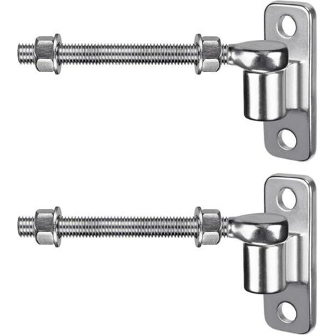 Charnières de porte à boulon en J, bois ou aluminium (1/5)