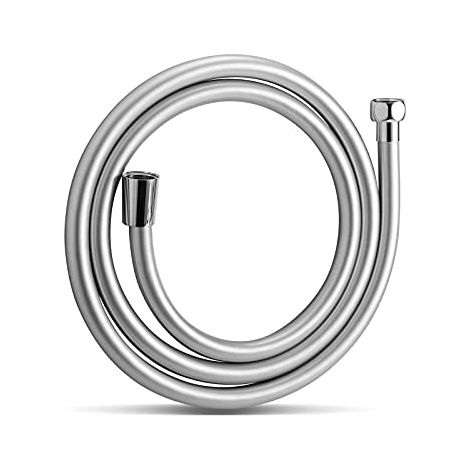 Tuyau de douche de 1,5 mètre, antidéflagrant et étanche, facile à nettoyer, adapté aux robinets de salle de bain, gris.