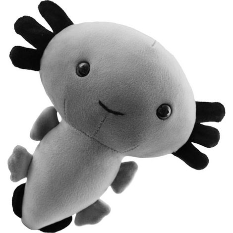 Peluche mignonne de dessin animé, rembourrage en coton PP doux et élastique, idéale pour que les enfants jouent sur les canapés et les lits, grise. (1/5)