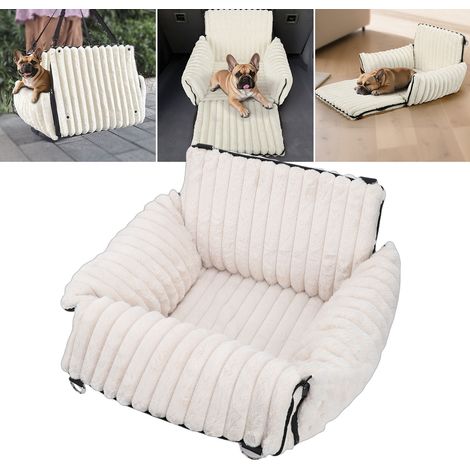 Siège Auto pour Chien Pliable et Lavable Design Semi-Fermé Confortable Sécurisé Portable pour Véhicule et Maison