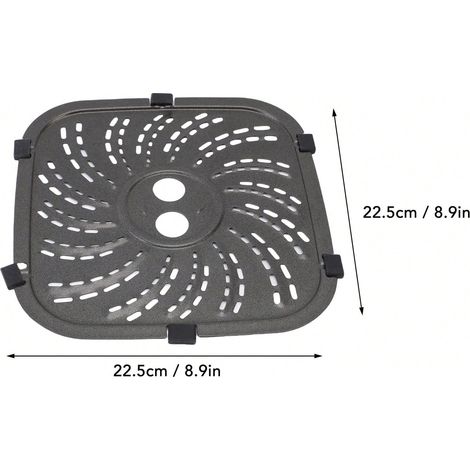 Grill Plate Replacement for PowerXL Series Fryer Stainless Steel Grille Pan Tray Rack Compatible with 6QT and 8QT --Easy to clean, suitable for meat, vegetables and seafood. Kitchen accessories, air f (1/5)
