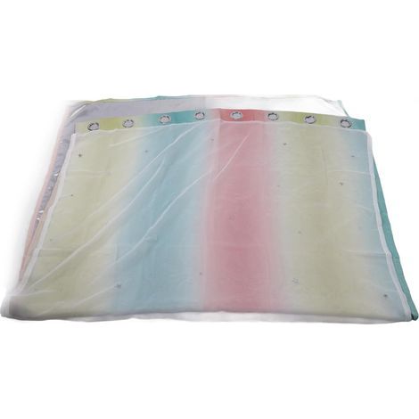 Rideaux Occultants étoiles Colorées, Design Double Couche pour Chambre de Filles, Salon, Rideaux de Fenêtre en Tissu Polyester Isolant (Rose 53" L x 85" L) (1/5)