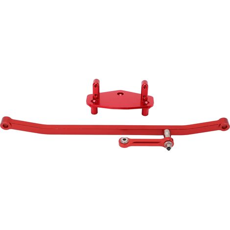 RC-Servo-Montagebasis aus Aluminium für Lenkstange, kompatibel mit LOSI LMT 1/8 – Rot (1/5)