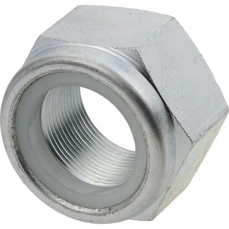 Tuerca hexagonal autoblocante DIN 985 M30 x 1,50 acero cincado clase 10 UNIVERSAL 985301510 (1/2)