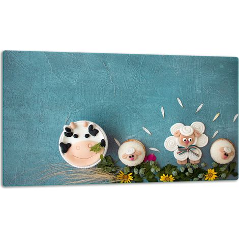 Tabla de cortar de cristal de 52x30 cm para decoración (1/5)