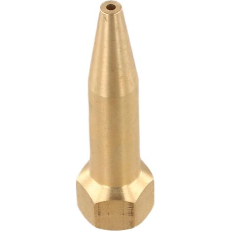 Buse haute pression en cuivre pour pulvérisateurs, embout d'atomisation fileté M14 longue portée, pulvérisation directe l'irrigation du jardin et le nettoyage industriel, doré (1,5 - 1mm (1/4)