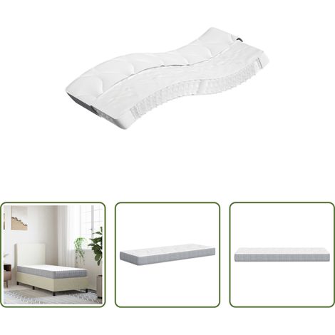 Matelas ensaché - Matelas à ressorts ensachés moyen 90x220 cm (1/5)