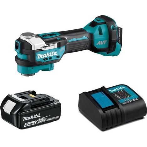 Makita DTM52RF1 Outil multifonctions Li-Ion 18V LXT - 1 x 3.0Ah Batterie + chargeur (1/2)
