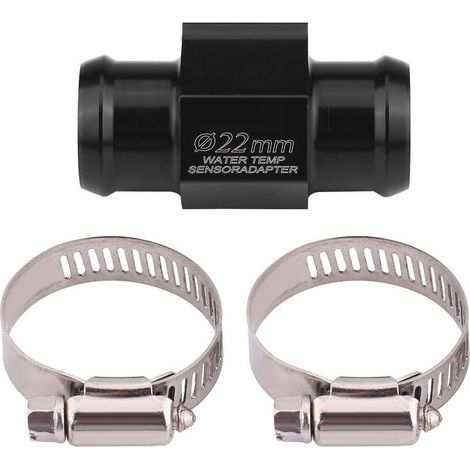 Adaptateur Temp Gauge Adaptateur de température de l'eau Noire, Adaptateur Universel de jauge de capteur de Tuyau de Tuyau de Joint de température de température d'eau (1/5)