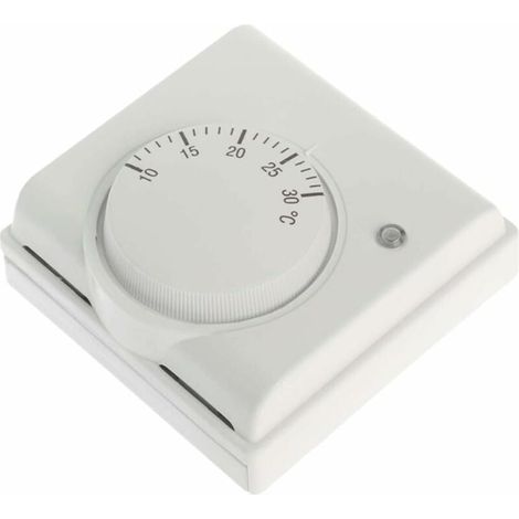 Thermostat Ambiant Mécanique - 220 V - 6 A - Pour Chauffage Au Sol Électrique Hydraulique Et Radiant - 1 Pièce (1/5)