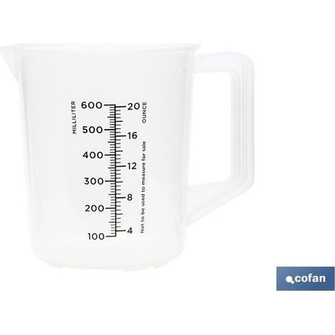 Pichet en polypropylène 600ml, résistant et pratique pour usage quotidien, idéal pour la cuisine et la table (1/3)