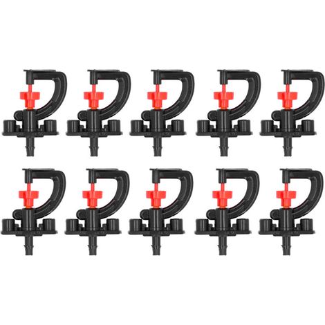 Kit 10x asperseur rotatif G avec support serre jardin