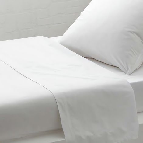 Drap plat uni 240x290 cm ZZZ blanc