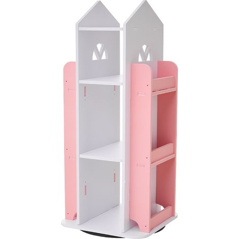 4-Tier Castle Kids Rotating Bookshelf (1/2)