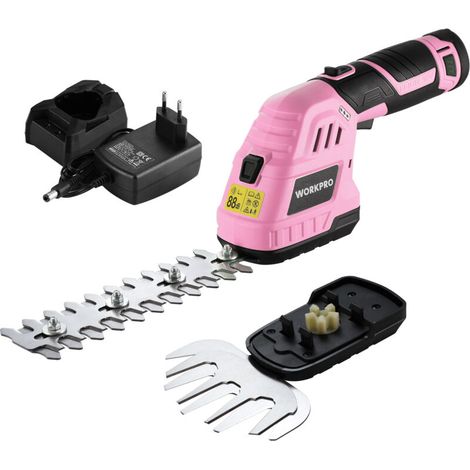 – Cisaille à haie électrique sans fil 12V – Batterie 2.0Ah – Lame de 190mm pour élagage – Poignée ergonomique – Léger 750g (1/5)