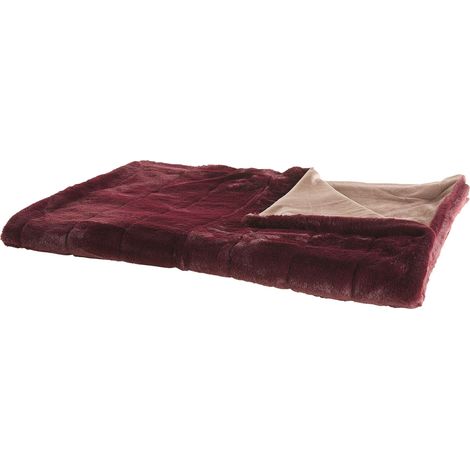Kuscheldecke TANTAN 150 x 200 cm Burgunderrot