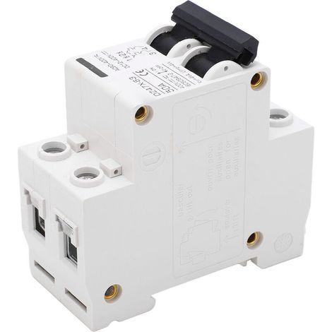 Disjoncteurs 50A 400V AC DC, 2P 4KA Disjoncteur à Déclenchement électromagnétique à capacité de Rupture pour Système PV à Panneaux Solaires, Installation sur Rail DIN 35 Mm Disjoncteur bipolai (1/4)