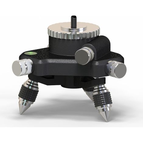 Laser-Wasserwaagen-Adapter – 360° drehbare Basis für Linienlaser-Wasserwaage, Stativanschluss, schwenkbare Stativbasis für 1/4"- und 5/8"-Wasserwaagen-Adapter (1/5)